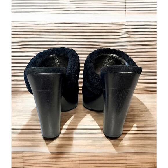 Coach A3611 Idyle Suede & Shearling Mules Size 7.5M - Picture 3 of 7